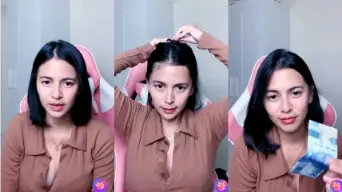 Almira’s Alluring Cleavage On Live Stream