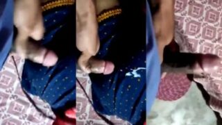 Stepson’s Climax Erupts Across Stepmother’s Bare Backside