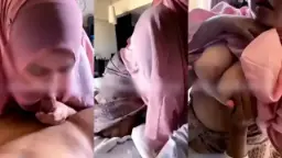 Sultry Veiled Seductress In Pink Teasing With Oral Pleasure