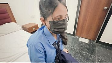 Desi Schoolgirls’ Wild Oyo Encounter With Hindi Moans