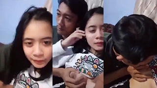 Ngemut Kontol Pacar Sambil Nahan Desahan, Bibir Basah Nempel Di Batang Keras Yang Menegang.