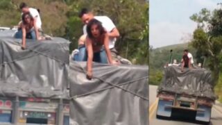 Uninhibited Desi Diva’s Wild Ride On A Moving Truck