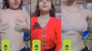 Desi 18-year-old Babe Strips And Teases On Video Call