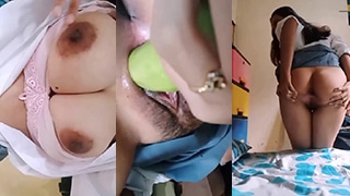 Pulang Sekolah, Colmek Pake Timun, Basah Kuyup Napsu Nggak Ketahan.