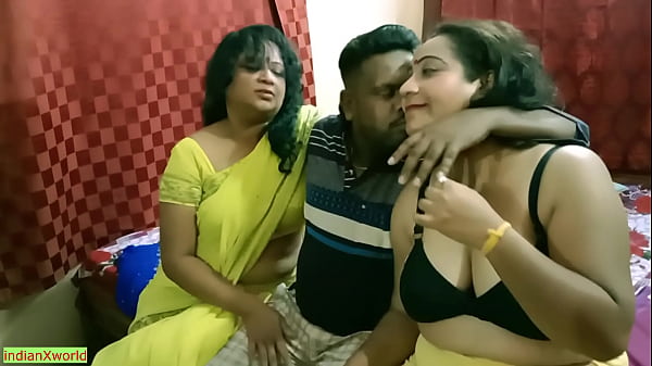 Indian Bengali Boy Trembling As He Fucks Two Horny Milf Bhabhis In A Wild, Erotic Threesome