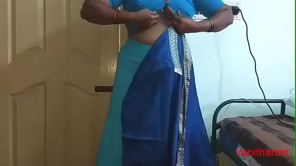Desi Indian Tamil, Telugu, Kannada, Malayalam, Kerala Aunties And Horny Hindi Bhabhi Cheating Wife Vanitha In A Tight Saree Flaunting Her Big Boobs And Shaved Pussy, Changing Dress For The Party While Making A Dirty Video