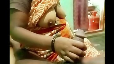 Indian Aunty’s Tight Grip Sliding On A Young Boy’s Throbbing Cock